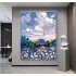 Handmade Abstract Landscape Oil Painting On Canvas Flower Wall Art Living Room Home Decoration