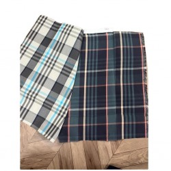 Hot Selling 100% Linen Yarn Dyed Check Fabric Twill Style Woven Technique Plain Slub Boys' Shirts Dresses Home Export India