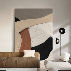 Customize hand-painted oil painting modern abstract large texture painting for hotel home interior decoration