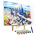 Newly DIY Hand-painted Oil Painting Flower Sea Digital Oil Painting Kit for Home Decor or Gift