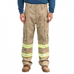 OEM Hi Vis Safety Workwear Working Cloths Multi Pockets Reflective Work Pants Trousers For Men Construction