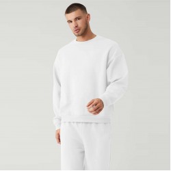 Men's Crewneck Pullover Sweatshirt - Comfortable Fleece Sweatshirt for Casual Wear, Gym, and Outdoor Activities