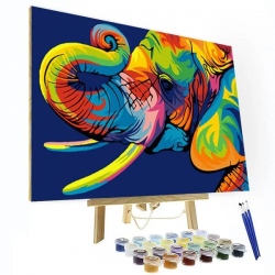 High Quality Modern Wall Art Elephant Oil Painting Kit for Home Decor