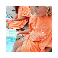 Custom Kids Poncho Towel Absorbent 60*80CM Embroidery Surfing Beach Ponchos Baby Children Summer Hooded Towels