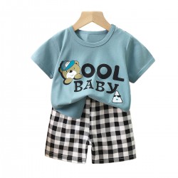 Summer Baby Clothes Cotton T-shirt and Short Kids Children Outfits Boy Clothing Set