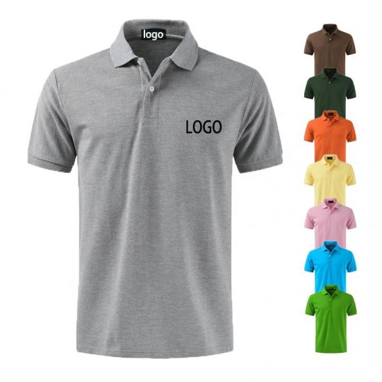 Custom mens printing embroidery logo high quality cotton or polyester plain blank uniform golf polo shirts