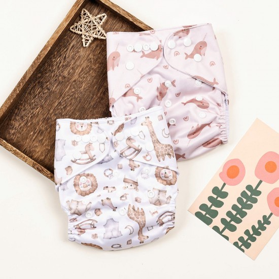 Happy Flute Custom Designs Baby Diapers Breathable Baby Pants Diaper Washable Pocket Diapers for Boys Girls