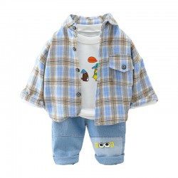 2024 Popular Style Toddler Boys Fall Sets Little Boys Boutique Set For Kids Two Piece Outfits