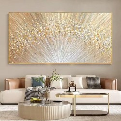 Home Decor Modern Abstract Nordic Pictures Wall Art Pure Handmade Golden Atmosphere Oil Painting