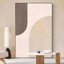 Customized Home Decor Living Room Hand-painted Wall Art Hanging Picture Line Geometry Art Oil Painting