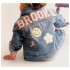 Personalised Custom Patch Children Jean Match Wedding Boys And Girls Patch Kids Denim Jacket