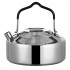 Portable Outdoor Hiking Lightweight Coffee Tea Pot Camping Pot 1.2L Stainless Steel Camping Kettle