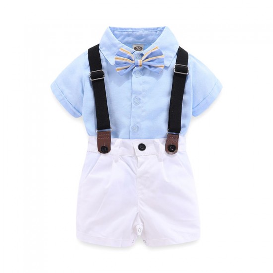 2022 Baby Boys' Clothing Sets Causal Children'S Clothes With Bow Tie Boys Coat Pant Designs Summer Kids Party Suit For Boys