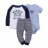 Hot selling high quality 95% cotton infant clothing set baby boy cloth set