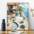 Diy Digital Oil Painting Hand-Painted Cartoon Landscape Filling Decorative Healing Painting for Home for Children's Room Decor