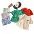 New Children's Clothing Summer Children's Casual Suit Loose Clothes Boys Short Sleeve Waffle Baby Summer Wholesale