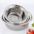 Kitchenware Stainless steel colanders strainers Rice washing vegetables fruit bowl strainers set