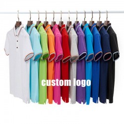 Mens Cotton Polo Shirts With Embroidered Short Sleeves Custom Logo Printed Plain T-Shirt Private Label Blank Knitted