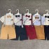 Boys Jogger Sets 1-5T Boys Summer Sets Cotton Birthday Party Decorations 1 Year Baby Boy Set