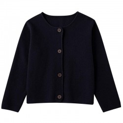 Children's Clothes Girl Clothe Sweater Knitwear Winter Leisure Navy Blue Base Top Boys Girls Mother Kids Knitted Cardigan Jacket