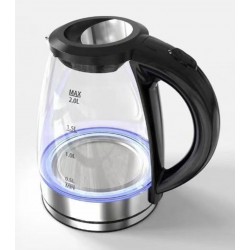 Wholesale kettles New Design LED Light Popular 1.2L Good Price Glass Body Electric Water Office Home kettle Electric