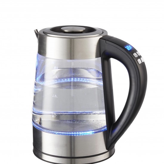 Home Hotel Kitchen Electric Kettle, Glass Portable 1.7L Electric Kettle