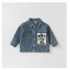 Wholesale Custom Design Blue Print Cotton Polyester Viscose Kids Boy Jean Denim Jackets for Children