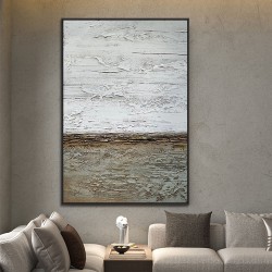 Hand Painted Home Decoration Art Work Painting Vertical Modern Abstract Oil Painting Wall Art Decor