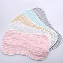 Ultra Absorbent 6 Layers Organic Muslin Cotton Burp Cloths for Baby Boys Girls Burping Cloth Burp Clothes Newborn Towel