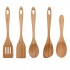 Bamboo Set OEM Custom Logo cook utensil set wooden wood spatula Home and Kitchen tools accessories utensils