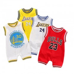 sleeveless basketball baby romper cotton summer clothes for baby from 9 to 12 months boy