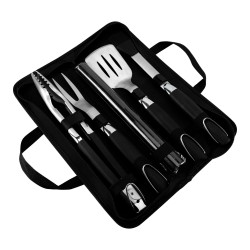 Hot Sale 4pcs Branded BBQ Tool Set Stainless Steel Custom Logo Heat Resistant Accessories Cooking Camping barbecue tools