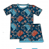 Summer kids tank top and bottom sets July jeep print kids Two Piece Clothes toddler boy clothes set