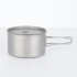 Camping Mountaineering Outdoor Lightweight Portable Folding Handle Titanium Cooking Pot