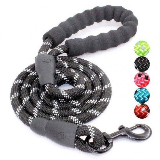 1.5m Reflective Nylon Dog Traction Rope Braided Climbing Rope Dog Lead Dog Leash cat leash and set