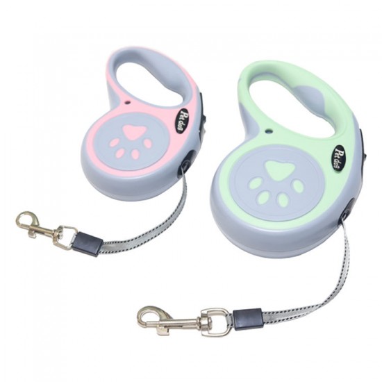 Abs High Quality 3 Meters Rope Length Retractable Pet For Dog Pink Green Luxury Pet Dog Leash