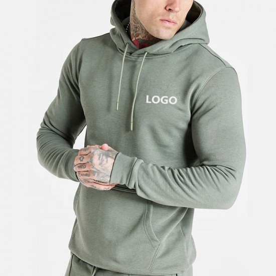 Custom High Quality Men Add Logo Clothing Printing Embroidery Heavyweight Soft Cotton Plain Pullover Hoodies Sweatshirts