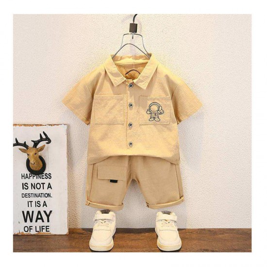 Organic cotton knit girls' clothes Baby Boys Girls Striped Set Children's Sweater suit baby clothes clothing