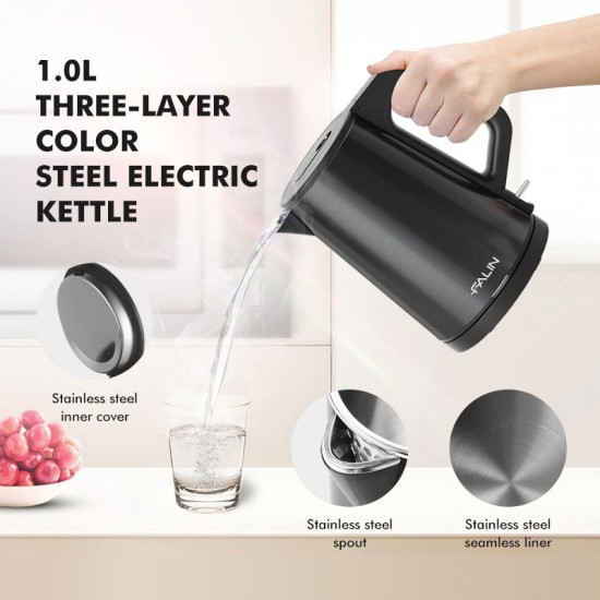 FALIN Electric kettle 304 stainless steel 1L Automatic household FL-3302