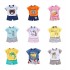 children's clothing Boy's Summer Casual Clothing Set 100% Cotton cartoon Fabric for Kids Going out suit baby clothes