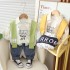 Baby Clothing Casual Fashion Boys' Autumn Long Sleeve Shawl Three Piece Set Boys' and Children's Clothing