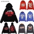 New Retro Fashion Brand 100% Cotton American Letter-printed Casual Hoodie is the Same for Men and Women