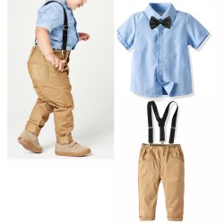 Hot Sale Baby Boy Dress Summer Suit New Born Outfits Toddler Boy Clothing Sets