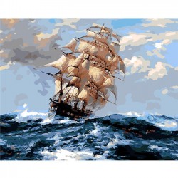 Diy Digital oil painting,pirate Boat Diy oil painting By Numbers,3d oil painting On Canvas