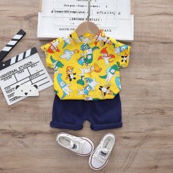 Customizable Cotton Boys Clothing Sets for Toddlers