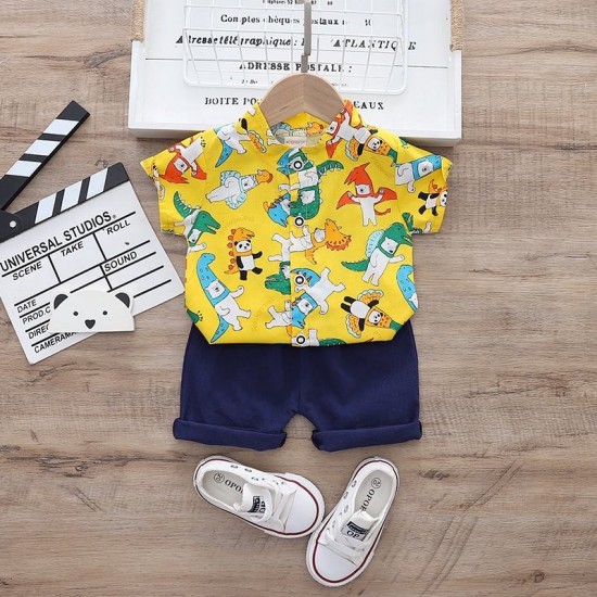 Customizable Cotton Boys Clothing Sets for Toddlers