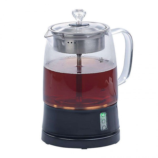 Hot sales Home Kitchen Appliances 1.2L Tea Maker Glass Electric Tea Kettle