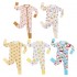 Custom Bamboo Children Toddler Clothes Zip Baby Rompers Pajamas Sleeper Jumpsuit Sleepwear Clothing For Baby