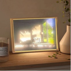 2023 Newest Light Painting Led Art Picture Paintings Wall Arts lamp 3 Colors LED Light Sunshine Shadow Picture Frames