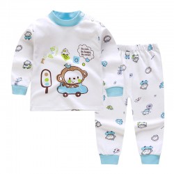 2020 Cute design kids boy baby clothe set water soft printing kids pajama set